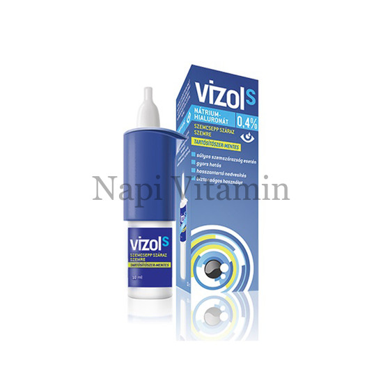 Vizol S 0,4% szemcsepp súlyos szemszárazságra 10ml
